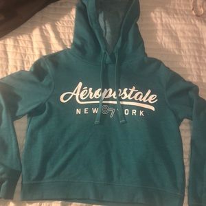 Aeropostale teal hoodie, worn a handful of times